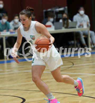 Basketball Damen Superliga 2021/2022. Grunddurchgang 7. Runde.  KOS Celovec Damen gegen  Vienna United.  Patricia Pauer (KOS). Klagenfurt, am 11.12.2021.
Foto: Kuess
www.qspictures.net
---
pressefotos, pressefotografie, kuess, qs, qspictures, sport, bild, bilder, bilddatenbank
