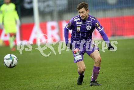 Fussball. Bundesliga. SK Austria Klagenfurt gegen  SK Puntigamer Sturm Graz.  Till Sebastian Schumacher (Klagenfurt). Klagenfurt, am 12.12.2021.
Foto: Kuess
www.qspictures.net
---
pressefotos, pressefotografie, kuess, qs, qspictures, sport, bild, bilder, bilddatenbank