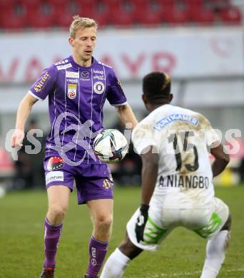 Fussball. Bundesliga. SK Austria Klagenfurt gegen  SK Puntigamer Sturm Graz.  Christopher Cvetko, (Klagenfurt). Klagenfurt, am 12.12.2021.
Foto: Kuess
www.qspictures.net
---
pressefotos, pressefotografie, kuess, qs, qspictures, sport, bild, bilder, bilddatenbank