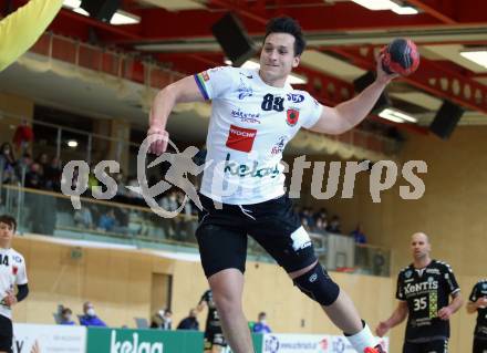 Handball. SC Ferlach gegen Baernbach/Koeflach. Rok Setnikar  (SCF). Ferlach, am 18.12.2021.
Foto: Kuess
---
pressefotos, pressefotografie, kuess, qs, qspictures, sport, bild, bilder, bilddatenbank