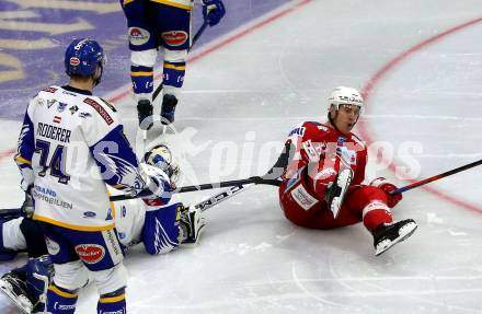 EBEL. Eishockey Bundesliga. KAC gegen	VSV. Torjubel Nicholas Eric Petersen (KAC). Klagenfurt, am 26.12.2021.
Foto: Kuess
www.qspictures.net

---
pressefotos, pressefotografie, kuess, qs, qspictures, sport, bild, bilder, bilddatenbank