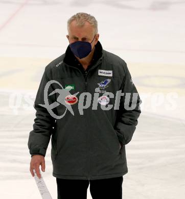 EBEL. Eishockey Bundesliga. VSV gegen HK SZ Olimpija. Trainer Rob Daum  (VSV). Villach, am 28.12.2021.
Foto: Kuess
www.qspictures.net
---
pressefotos, pressefotografie, kuess, qs, qspictures, sport, bild, bilder, bilddatenbank