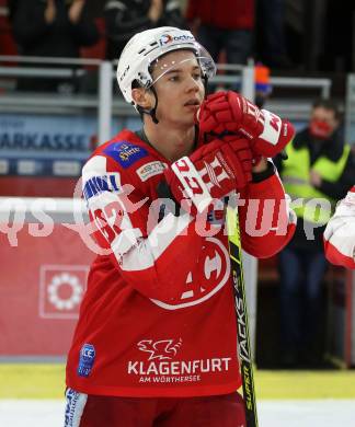 EBEL. Eishockey Bundesliga. KAC gegen	Moser Medical Graz99ers. Clemens Unterweger (KAC). Klagenfurt, am 6.1.2022.
Foto: Kuess
www.qspictures.net

---
pressefotos, pressefotografie, kuess, qs, qspictures, sport, bild, bilder, bilddatenbank