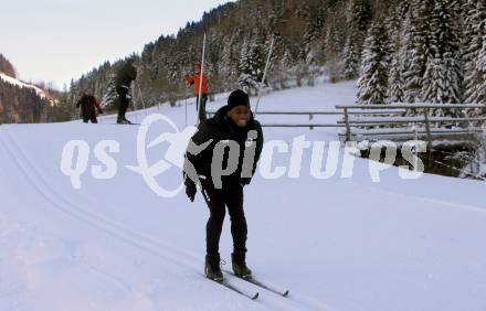 Fussball Bundesliga. Trainingslager Austria Klagenfurt. Langlaufen.  Gloiore Amanda. Bad Kleinkirchheim, am 12.1.2022.
Foto: Kuess
www.qspictures.net

---
pressefotos, pressefotografie, kuess, qs, qspictures, sport, bild, bilder, bilddatenbank