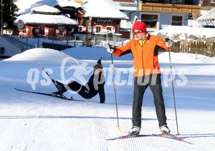 Fussball Bundesliga. Trainingslager Austria Klagenfurt. Langlaufen.  Thomas Roberts. Bad Kleinkirchheim, am 12.1.2022.
Foto: Kuess
www.qspictures.net

---
pressefotos, pressefotografie, kuess, qs, qspictures, sport, bild, bilder, bilddatenbank