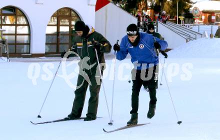 Fussball Bundesliga. Trainingslager Austria Klagenfurt. Langlaufen.  Alexander Fuchs. Bad Kleinkirchheim, am 12.1.2022.
Foto: Kuess
www.qspictures.net

---
pressefotos, pressefotografie, kuess, qs, qspictures, sport, bild, bilder, bilddatenbank