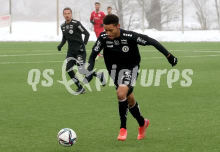 Fussball Testspiel. SK Austria Klagenfurt gegen SV Spittal.  Michael Blauensteiner (Klagenfurt). Moosburg, am 15.1.2022.
Foto: Kuess
www.qspictures.net
---
pressefotos, pressefotografie, kuess, qs, qspictures, sport, bild, bilder, bilddatenbank