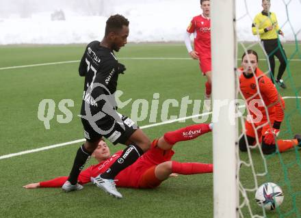 Fussball Testspiel. SK Austria Klagenfurt gegen SV Spittal. Gloire Amanda (Klagenfurt). Moosburg, am 15.1.2022.
Foto: Kuess
www.qspictures.net
---
pressefotos, pressefotografie, kuess, qs, qspictures, sport, bild, bilder, bilddatenbank
