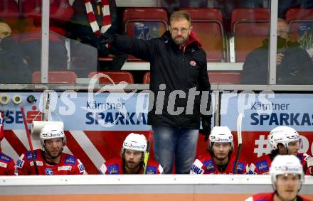EBEL. Eishockey Bundesliga. KAC gegen	Dornbirn Bulldogs. Trainer Petri Matikainen (KAC). Klagenfurt, am 28.1.2022.
Foto: Kuess
www.qspictures.net

---
pressefotos, pressefotografie, kuess, qs, qspictures, sport, bild, bilder, bilddatenbank