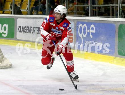 EBEL. Eishockey Bundesliga. KAC gegen	HC Pustertal Woelfe. Samuel Witting (KAC). Klagenfurt, am 13.2.2022.
Foto: Kuess
www.qspictures.net

---
pressefotos, pressefotografie, kuess, qs, qspictures, sport, bild, bilder, bilddatenbank
