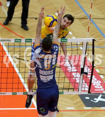 Volleyball MEVZA League 2022 - Final Four. ACH Volley Ljubljana gegen SK Zadruga Aich/Dob. Marino Marelic  (Aich/Dob). Bleiburg, am 19.2.2022.
Foto: Kuess
www.qspictures.net
---
pressefotos, pressefotografie, kuess, qs, qspictures, sport, bild, bilder, bilddatenbank