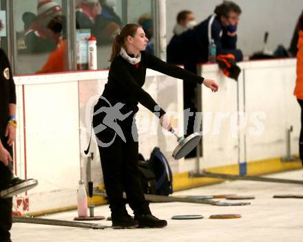 Stocksport. Eisschiessen. ZIelbewerb. Oesterreichische Meisterschaft.   Julia Omelko. Radenthein, am 30.1.2022.
Foto: Kuess

---
pressefotos, pressefotografie, kuess, qs, qspictures, sport, bild, bilder, bilddatenbank