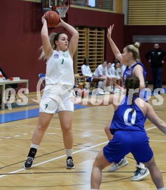 Basketball Damen Superliga 2021/2022. Grunddurchgang 13. Runde.  KOS Celovec Damen gegen  Vienna D.C. Timberwolves.  Sara Feratovic (KOS). Klagenfurt, am 26.2.2022.
Foto: Kuess
www.qspictures.net
---
pressefotos, pressefotografie, kuess, qs, qspictures, sport, bild, bilder, bilddatenbank