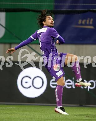 Fussball Bundesliga. SK Austria Klagenfurt gegen SV Guntamatic Ried.  Maximiliano Moreira Romero (Klagenfurt). Klagenfurt, am 27.2.2022.
Foto: Kuess
www.qspictures.net
---
pressefotos, pressefotografie, kuess, qs, qspictures, sport, bild, bilder, bilddatenbank