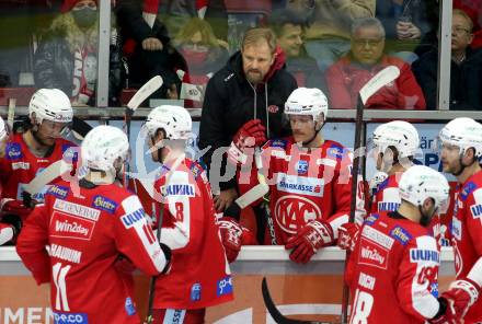 EBEL. Eishockey Bundesliga. KAC gegen	spusu Vienna Capitals. Trainer Petri Matikainen (KAC). Klagenfurt, am 13.3.2022.
Foto: Kuess
www.qspictures.net

---
pressefotos, pressefotografie, kuess, qs, qspictures, sport, bild, bilder, bilddatenbank