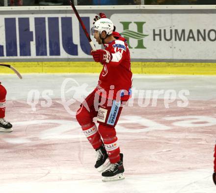 EBEL. Eishockey Bundesliga. KAC gegen	spusu Vienna Capitals. Torjubel Paul Postma (KAC). Klagenfurt, am 20.3.2022.
Foto: Kuess
www.qspictures.net

---
pressefotos, pressefotografie, kuess, qs, qspictures, sport, bild, bilder, bilddatenbank