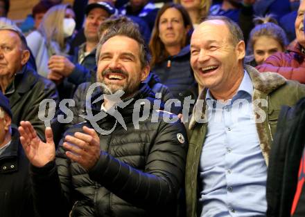 EBEL. Eishockey Bundesliga. VSV gegen Hydro Fehervar AV 19. Andreas Schwab, Gerald Rauchenwald  (VSV). Villach, am 24.3.2022.
Foto: Kuess
www.qspictures.net
---
pressefotos, pressefotografie, kuess, qs, qspictures, sport, bild, bilder, bilddatenbank