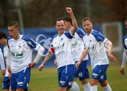 Fussball Regionalliga. Treibach gegen Spittal. Torjubel Kevin Vaschauner   (Treibach). Treibach, 2.4.2022.
Foto: Kuess
---
pressefotos, pressefotografie, kuess, qs, qspictures, sport, bild, bilder, bilddatenbank