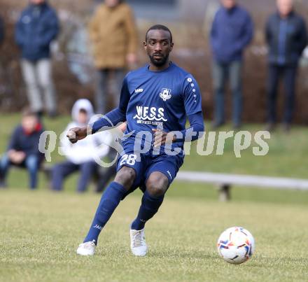 Fussball. 1. Klasse B. Rothenthurn gegen Velden. Kevin Mpaka   (Velden).  Rothenthurn, 3.4.2022.
Foto: Kuess
---
pressefotos, pressefotografie, kuess, qs, qspictures, sport, bild, bilder, bilddatenbank