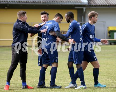 Fussball. 1. Klasse B. Rothenthurn gegen Velden. Torjubel  Anel Mujkic, (Velden).  Rothenthurn, 3.4.2022.
Foto: Kuess
---
pressefotos, pressefotografie, kuess, qs, qspictures, sport, bild, bilder, bilddatenbank