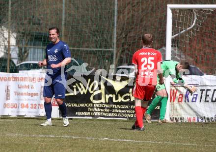 Fussball. 1. Klasse B. Rothenthurn gegen Velden.  Torjubel Marc Robert Sand   (Velden).  Rothenthurn, 3.4.2022.
Foto: Kuess
---
pressefotos, pressefotografie, kuess, qs, qspictures, sport, bild, bilder, bilddatenbank