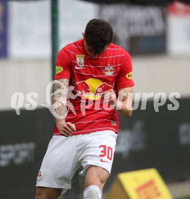 Fussball Bundesliga. SK Austria Klagenfurt gegen Red Bull Salzburg.   Torjubel Benjamin Sesko, (Salzburg). Klagenfurt, am 10.4.2022.
Foto: Kuess
---
pressefotos, pressefotografie, kuess, qs, qspictures, sport, bild, bilder, bilddatenbank
