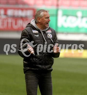 Fussball Bundesliga. SK Austria Klagenfurt gegen Red Bull Salzburg.   Trainer Peter Pacult (Klagenfurt). Klagenfurt, am 10.4.2022.
Foto: Kuess
---
pressefotos, pressefotografie, kuess, qs, qspictures, sport, bild, bilder, bilddatenbank