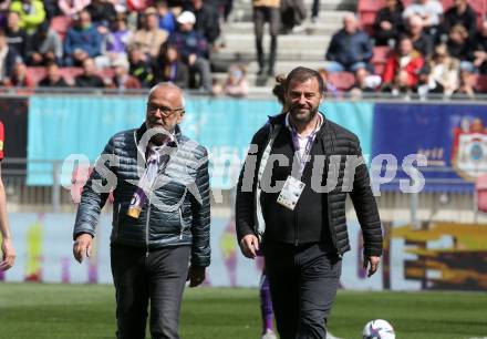 Fussball Bundesliga. SK Austria Klagenfurt gegen Red Bull Salzburg.   Guenter Thiel, Zeljko Karajica (Klagenfurt). Klagenfurt, am 10.4.2022.
Foto: Kuess
---
pressefotos, pressefotografie, kuess, qs, qspictures, sport, bild, bilder, bilddatenbank