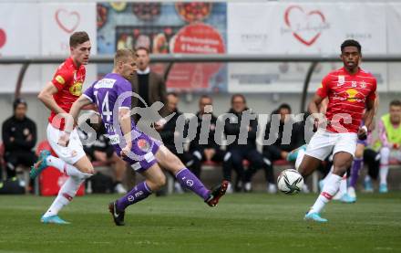Fussball Bundesliga. SK Austria Klagenfurt gegen Red Bull Salzburg.   Christopher Cvetko (Klagenfurt). Klagenfurt, am 10.4.2022.
Foto: Kuess
---
pressefotos, pressefotografie, kuess, qs, qspictures, sport, bild, bilder, bilddatenbank