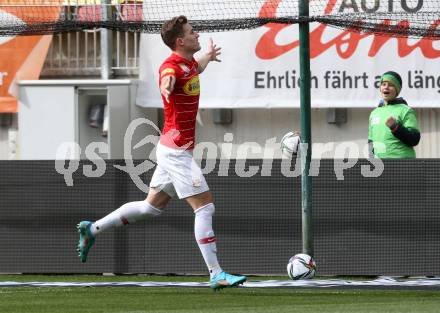 Fussball Bundesliga. SK Austria Klagenfurt gegen Red Bull Salzburg.   Torjubel Luka Sucic, (Salzburg). Klagenfurt, am 10.4.2022.
Foto: Kuess
---
pressefotos, pressefotografie, kuess, qs, qspictures, sport, bild, bilder, bilddatenbank