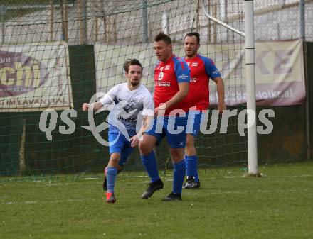 Fussball. 2. Klasse C.  Frantschach gegen Kraig. Torjubel  Raphael Helmut Floredo (Kraig). Frantschach, 10.4.2022.
Foto: Kuess 
---
pressefotos, pressefotografie, kuess, qs, qspictures, sport, bild, bilder, bilddatenbank