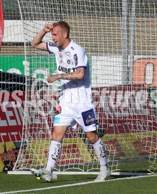 Fussball Bundesliga. Meistergruppe. WAC gegen Austria Klagenfurt. Torjubel Florian Jaritz   (Klagenfurt). Wolfsberg, am 17.4.2022.
Foto: Kuess
www.qspictures.net
---
pressefotos, pressefotografie, kuess, qs, qspictures, sport, bild, bilder, bilddatenbank