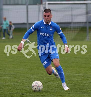 Fussball Kaerntner Liga. Bleiburg gegen SAK. Zoran Vukovic  (SAK). Bleiburg, 16.4.2022.
Foto: Kuess
---
pressefotos, pressefotografie, kuess, qs, qspictures, sport, bild, bilder, bilddatenbank