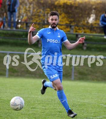 Fussball Kaerntner Liga. Bleiburg gegen SAK. Patrick Lausegger  (SAK). Bleiburg, 16.4.2022.
Foto: Kuess
---
pressefotos, pressefotografie, kuess, qs, qspictures, sport, bild, bilder, bilddatenbank