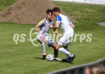 Fussball. Regionalliga. WAC Amateure gegen Treibach. Paolo Jager (WAC Amat.), Philipp Hoeberl   (Treibach). St. Andrae, 30.4.2022.
Foto: Kuess
www.qspictures.net
---
pressefotos, pressefotografie, kuess, qs, qspictures, sport, bild, bilder, bilddatenbank