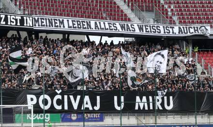 Fussball Bundesliga. Play-off. SK Austria Klagenfurt gegen SK Sturm Graz.  Fans. Klagenfurt, am 8.5.2022.
Foto: Kuess
www.qspictures.net
---
pressefotos, pressefotografie, kuess, qs, qspictures, sport, bild, bilder, bilddatenbank