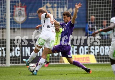 Fussball Bundesliga. Play-off. SK Austria Klagenfurt gegen SK Sturm Graz.  Thorsten Mahrer,  (Klagenfurt), Rasmus Winther Hoejlund  (Graz). Klagenfurt, am 8.5.2022.
Foto: Kuess
www.qspictures.net
---
pressefotos, pressefotografie, kuess, qs, qspictures, sport, bild, bilder, bilddatenbank