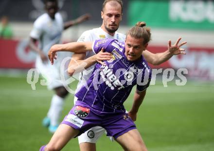 Fussball Bundesliga. Play-off. SK Austria Klagenfurt gegen SK Sturm Graz.  Patrick Greil, (Klagenfurt),   Jon Gorenc Stankovic (Graz). Klagenfurt, am 8.5.2022.
Foto: Kuess
www.qspictures.net
---
pressefotos, pressefotografie, kuess, qs, qspictures, sport, bild, bilder, bilddatenbank