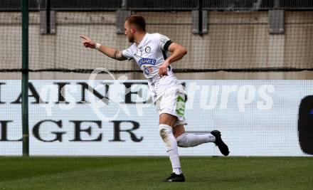 Fussball Bundesliga. Play-off. SK Austria Klagenfurt gegen SK Sturm Graz.  Torjubel Jakob Jantscher  (Graz). Klagenfurt, am 8.5.2022.
Foto: Kuess
www.qspictures.net
---
pressefotos, pressefotografie, kuess, qs, qspictures, sport, bild, bilder, bilddatenbank
