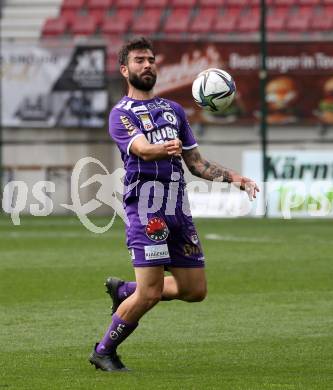Fussball Bundesliga. Play-off. SK Austria Klagenfurt gegen SK Sturm Graz.  Kosmas Gkezos (Klagenfurt). Klagenfurt, am 8.5.2022.
Foto: Kuess
www.qspictures.net
---
pressefotos, pressefotografie, kuess, qs, qspictures, sport, bild, bilder, bilddatenbank
