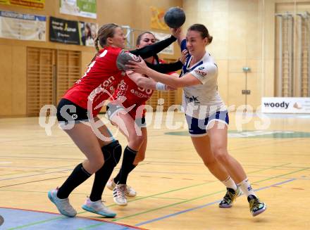 Handball Frauen. SC witasek Ferlach/Feldkirchen gegen WAT Atzgersdorf. Dorotea Prevendar,  (Ferlach/Feldkirchen), Alina Bohnen  (Atzgersdorf). Ferlach, am 11.5.2022.
Foto: Kuess
---
pressefotos, pressefotografie, kuess, qs, qspictures, sport, bild, bilder, bilddatenbank