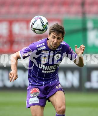 Fussball Bundesliga. Play-off. SK Austria Klagenfurt gegen FK Austria Wien.  Thorsten Mahrer (Klagenfurt). Klagenfurt, am 15.5.2022.
Foto: Kuess
www.qspictures.net
---
pressefotos, pressefotografie, kuess, qs, qspictures, sport, bild, bilder, bilddatenbank