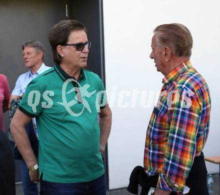 Fussball Bundesliga. Play-off. SK Austria Klagenfurt gegen FK Austria Wien.  Legendentreffen.    Kurt Widmann, Walter Ludescher. Klagenfurt, am 15.5.2022.
Foto: Kuess
www.qspictures.net
---
pressefotos, pressefotografie, kuess, qs, qspictures, sport, bild, bilder, bilddatenbank