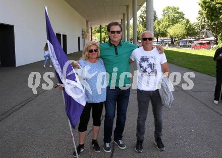 Fussball Bundesliga. Play-off. SK Austria Klagenfurt gegen FK Austria Wien.  Legendentreffen.    Kurt Widmann, Walter Schoppitsch. Klagenfurt, am 15.5.2022.
Foto: Kuess
www.qspictures.net
---
pressefotos, pressefotografie, kuess, qs, qspictures, sport, bild, bilder, bilddatenbank
