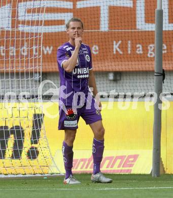 Fussball Bundesliga. Play-off. SK Austria Klagenfurt gegen FK Austria Wien.  Torjubel Patrick Greil (Klagenfurt). Klagenfurt, am 15.5.2022.
Foto: Kuess
www.qspictures.net
---
pressefotos, pressefotografie, kuess, qs, qspictures, sport, bild, bilder, bilddatenbank