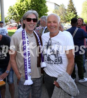 Fussball Bundesliga. Play-off. SK Austria Klagenfurt gegen FK Austria Wien.  Legendentreffen.   Franz Oberacher, Walter Schoppitsch . Klagenfurt, am 15.5.2022.
Foto: Kuess
www.qspictures.net
---
pressefotos, pressefotografie, kuess, qs, qspictures, sport, bild, bilder, bilddatenbank