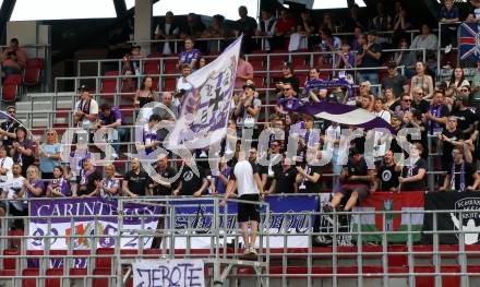 Fussball Bundesliga. Play-off. SK Austria Klagenfurt gegen FK Austria Wien.  Fans (Klagenfurt). Klagenfurt, am 15.5.2022.
Foto: Kuess
www.qspictures.net
---
pressefotos, pressefotografie, kuess, qs, qspictures, sport, bild, bilder, bilddatenbank