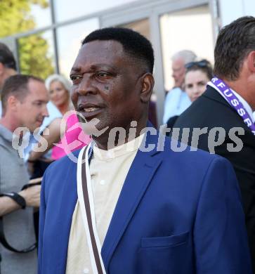 Fussball Bundesliga. Play-off. SK Austria Klagenfurt gegen FK Austria Wien.  Legendentreffen.    Kasim Ramadhani. Klagenfurt, am 15.5.2022.
Foto: Kuess
www.qspictures.net
---
pressefotos, pressefotografie, kuess, qs, qspictures, sport, bild, bilder, bilddatenbank