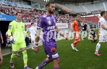 Fussball Bundesliga. Play-off. SK Austria Klagenfurt gegen FK Austria Wien.  Markus Pink, Lennart Moser (Klagenfurt). Klagenfurt, am 15.5.2022.
Foto: Kuess
www.qspictures.net
---
pressefotos, pressefotografie, kuess, qs, qspictures, sport, bild, bilder, bilddatenbank