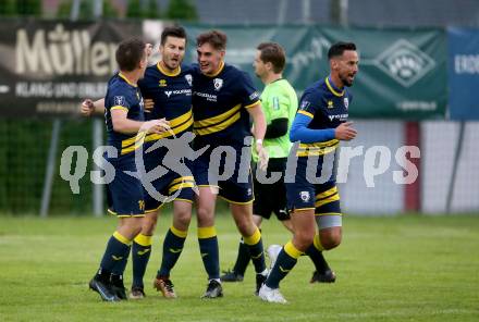 Fussball. 1. Klasse D. Bad St. Leonhard gegen DSG Ferlach. Torjubel  (Ferlach). Bad St. Leonhard, 28.5.2022.
Foto: Kuess
---
pressefotos, pressefotografie, kuess, qs, qspictures, sport, bild, bilder, bilddatenbank